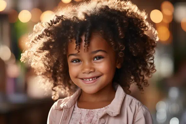 Coiffures enfants cheveux bouclés/frisés : idées tendance et soins