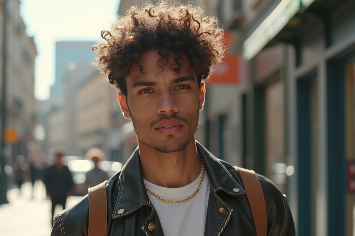 cheveux bouclés